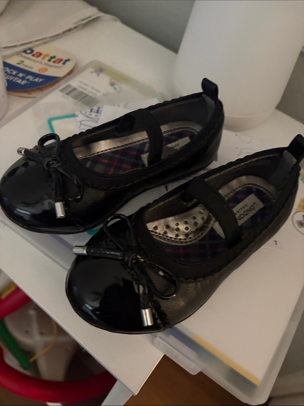 Black baby Ballet Flats with Bow
